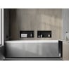 Mexen X-Wall-R shower niche with flange 45 x 20 cm, Black - 1970452010