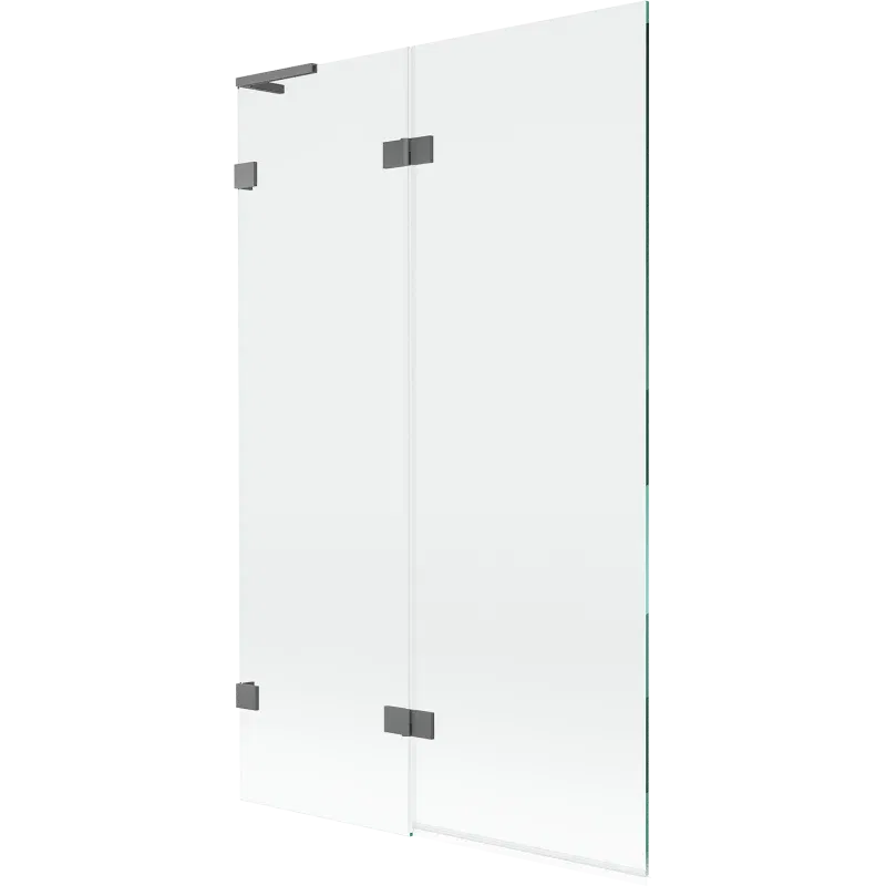 Mexen Lunar L 2-wing left bath screen 110 x 150 cm, transparent, gun metal - 897L-110-100-95-00-L