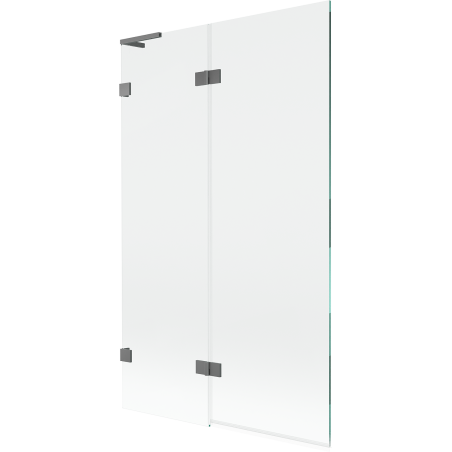 Mexen Lunar L shower screen 2-wing left 110 x 150 cm, transparent, gun metal - 897L-110-100-95-00-L