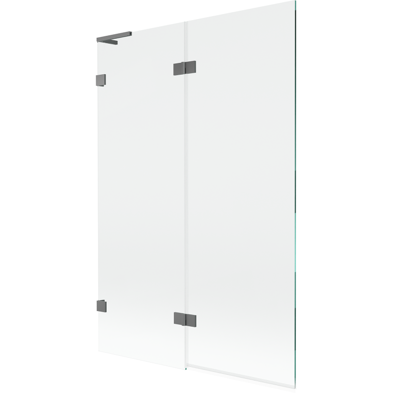 Mexen Lunar L 2-wing left bath screen 120 x 150 cm, transparent, gun metal - 897L-120-100-95-00-L