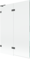 Mexen Lunar L 2-wing left bath screen 120 x 150 cm, transparent, gun metal - 897L-120-100-95-00-L