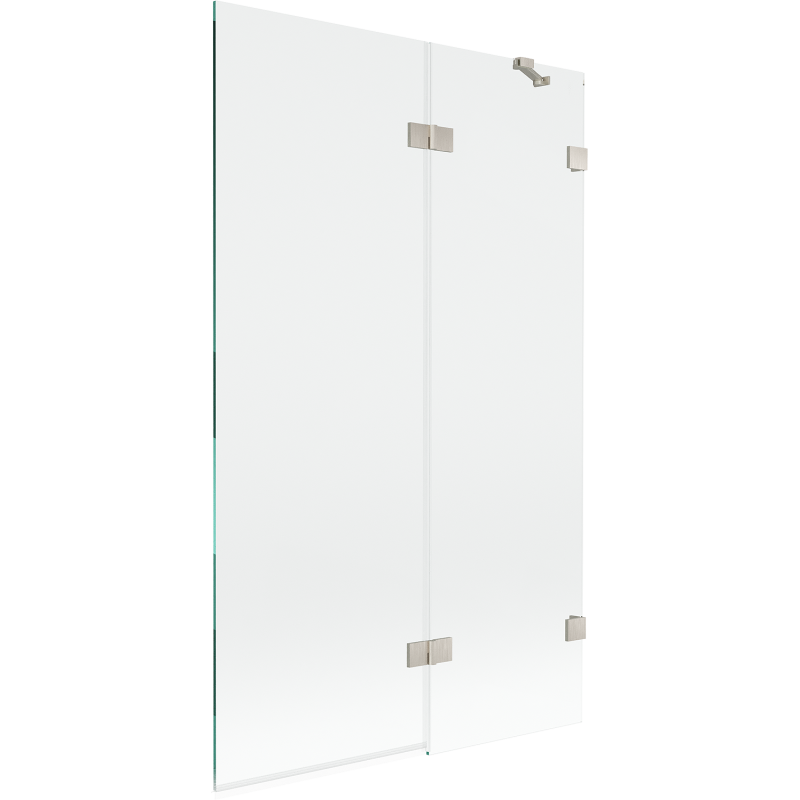 Mexen Lunar 2-wing shower screen right 110 x 150 cm, transparent, brushed nickel - 897-110-100-97-00-P