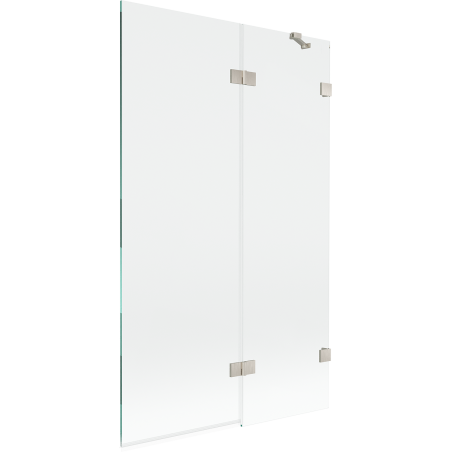 Mexen Lunar 2-wing shower screen right 110 x 150 cm, transparent, brushed nickel - 897-110-100-97-00-P