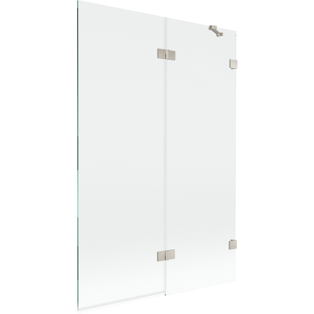 Mexen Lunar 2-wing Shower Screen Right 120 x 150 cm, Transparent, Brushed Nickel - 897-120-100-97-00-P