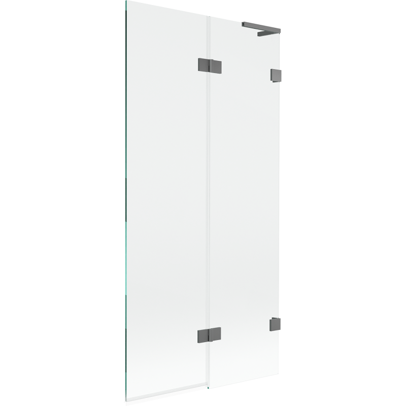 Mexen Lunar L 2-wing shower screen right 90 x 150 cm, transparent, gun metal - 897L-090-100-95-00-P