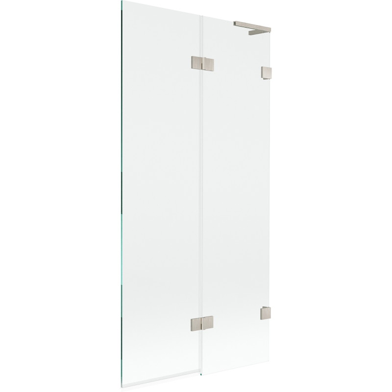 Mexen Lunar L 2-wing bathtub screen, right 90 x 150 cm, transparent, brushed nickel - 897L-090-100-97-00-P