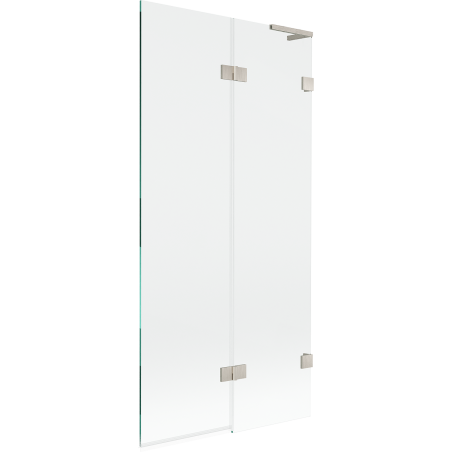 Mexen Lunar L 2-wing shower screen right 90 x 150 cm, transparent, brushed nickel - 897L-090-100-97-00-P