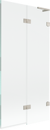 Mexen Lunar L 2-wing shower screen right 90 x 150 cm, transparent, brushed nickel - 897L-090-100-97-00-P