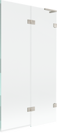 Mexen Lunar L 2-panel bath screen right 100 x 150 cm, transparent, brushed nickel - 897L-100-100-97-00-P