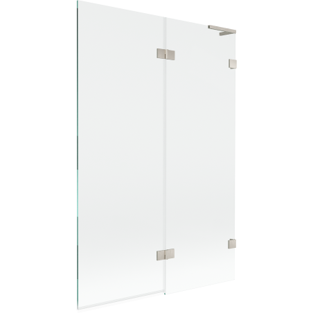Mexen Lunar L 2-wing right bathtub screen 120 x 150 cm, transparent, brushed nickel - 897L-120-100-97-00-P