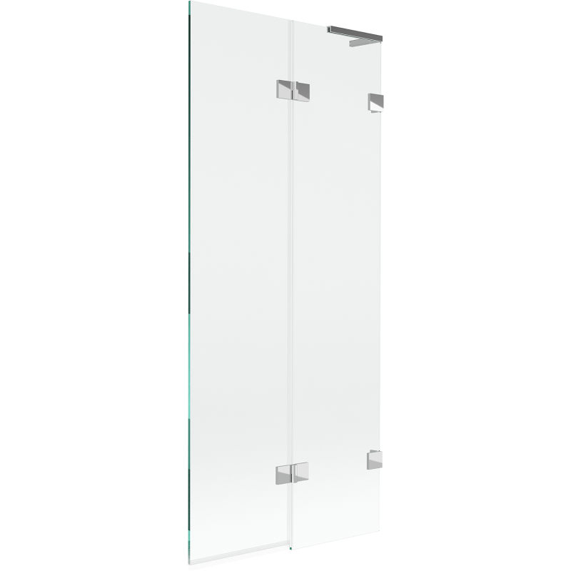Mexen Lunar L 2-panel right bath screen 80 x 150 cm, transparent, chrome - 897L-080-100-01-00-P