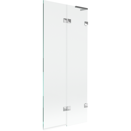 Mexen Lunar L 2-panel right bath screen 80 x 150 cm, transparent, chrome - 897L-080-100-01-00-P