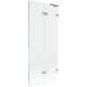 Mexen Lunar L 2-panel right bath screen 80 x 150 cm, transparent, chrome - 897L-080-100-01-00-P