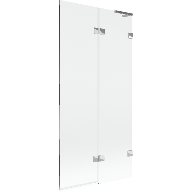 Mexen Lunar L bath screen 2-door right 90 x 150 cm, transparent, chrome - 897L-090-100-01-00-P