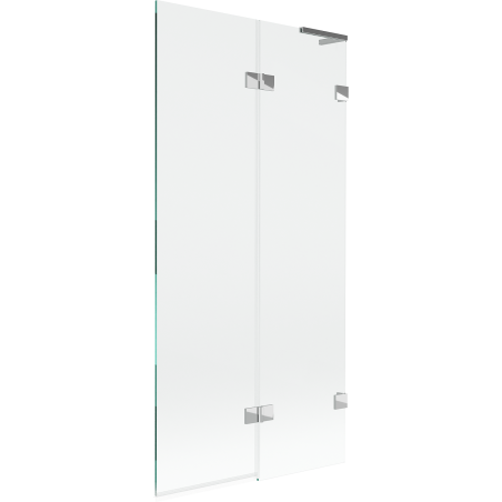 Mexen Lunar L bath screen 2-door right 90 x 150 cm, transparent, chrome - 897L-090-100-01-00-P
