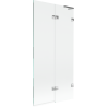 Mexen Lunar L bath screen 2-door right 90 x 150 cm, transparent, chrome - 897L-090-100-01-00-P