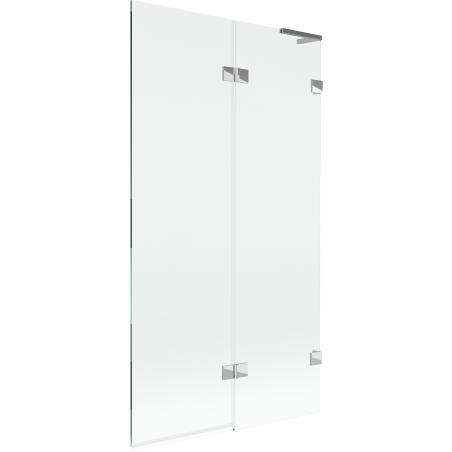 Mexen Lunar L Shower Screen 2-panel Right 100 x 150 cm, Transparent, Chrome - 897L-100-100-01-00-P