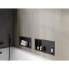Mexen X-Wall-R shower niche with flange 45 x 20 cm, Black - 1970452010
