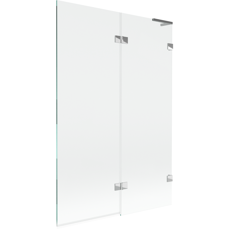 Mexen Lunar L 2-wing right shower screen 120 x 150 cm, transparent, chrome - 897L-120-100-01-00-P