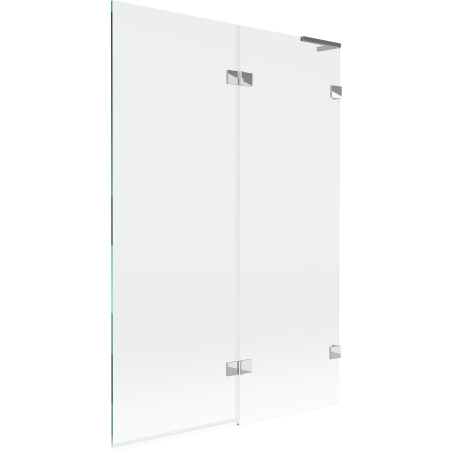 Mexen Lunar L 2-wing right shower screen 120 x 150 cm, transparent, chrome - 897L-120-100-01-00-P