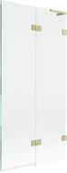 Mexen Lunar L 2-panel right shower screen 90 x 150 cm, transparent, brushed gold - 897L-090-100-55-00-P