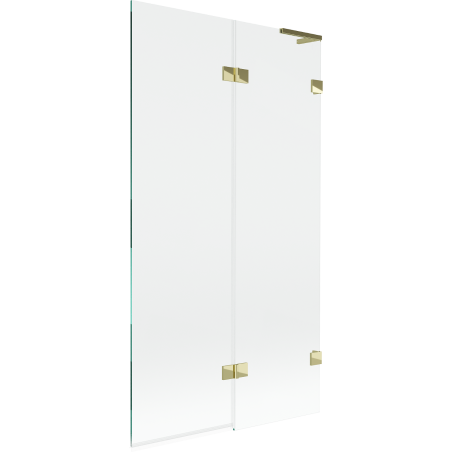 Mexen Lunar L 2-wing shower screen right 100 x 150 cm, transparent, gold - 897L-100-100-50-00-P