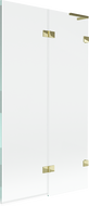 Mexen Lunar L 2-wing shower screen right 100 x 150 cm, transparent, gold - 897L-100-100-50-00-P