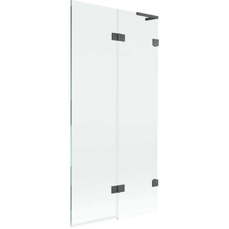 Mexen Lunar L 2-panel right bath screen 90 x 150 cm, transparent, brushed gun gray - 897L-090-100-66-00-P