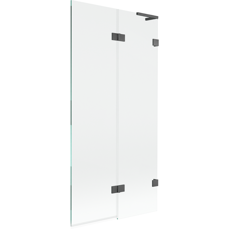 Mexen Lunar L 2-wing right bathtub screen 90 x 150 cm, transparent, brushed gun gray - 897L-090-100-66-00-P