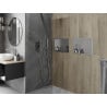 Mexen X-Wall-R shower niche with flange 45 x 30 cm, inox - 1910453010