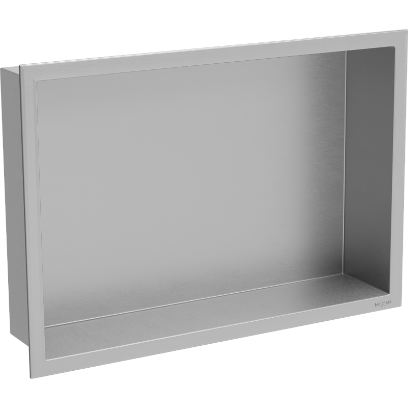 Mexen X-Wall-R recessed shelf with flange 45 x 30 cm, inox - 1910453010