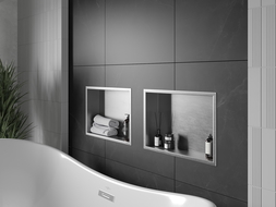 Mexen X-Wall-R shower niche with flange 45 x 30 cm, inox - 1910453010