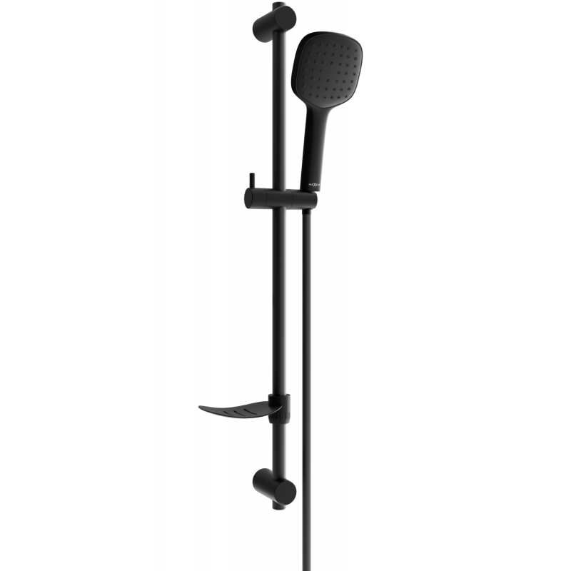 Mexen DF33 black sliding shower set - 785334582-70