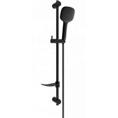 Mexen DF33 black sliding shower set - 785334582-70