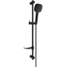 Mexen DF33 sliding shower set, Black - 785334582-70