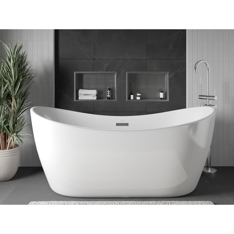 Mexen X-Wall-R recessed shelf with flange 45 x 30 cm, inox - 1910453010