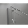 Mexen Mist H T right hinged shower enclosure 100 x 75 cm, transparent, chrome - 8A5T-100-075-01-00-P