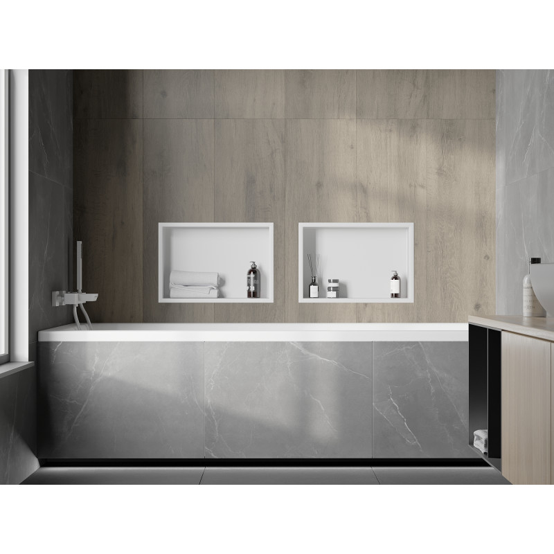 Mexen X-Wall-R niche shelf with flange 45 x 30 cm, white - 1920453010
