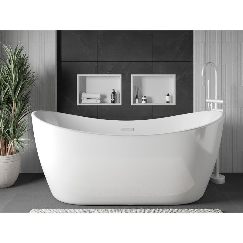 Mexen X-Wall-R recessed shelf with flange 45 x 30 cm, white - 1920453010