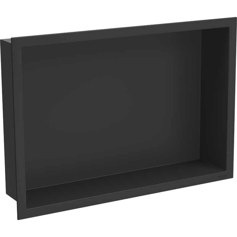 Mexen X-Wall-R recessed shelf with flange 45 x 30 cm, black - 1970453010