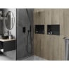 Mexen X-Wall-R recessed shelf with flange 45 x 30 cm, black - 1970453010