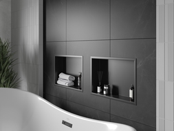 Mexen X-Wall-R shower niche with flange 45 x 30 cm, Black - 1970453010