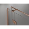 Mexen Mist-H T right-hinged shower cabin 105 x 80 cm, transparent, brushed copper - 8A5T-105-080-65-00-P