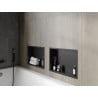 Mexen X-Wall-R recessed shelf with flange 45 x 30 cm, black - 1970453010