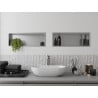 Mexen X-Wall-R niche shelf with flange 60 x 20 cm, inox - 1910602010