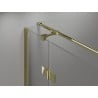 Mexen Mist-H T Pivot Shower Enclosure Left 100 x 90 cm, Transparent, Gold - 8A5T-100-090-50-00-L