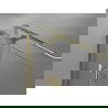 Mexen Mist H T shower cabin pivot left 100 x 110 cm, transparent, gold - 8A5T-100-110-50-00-L