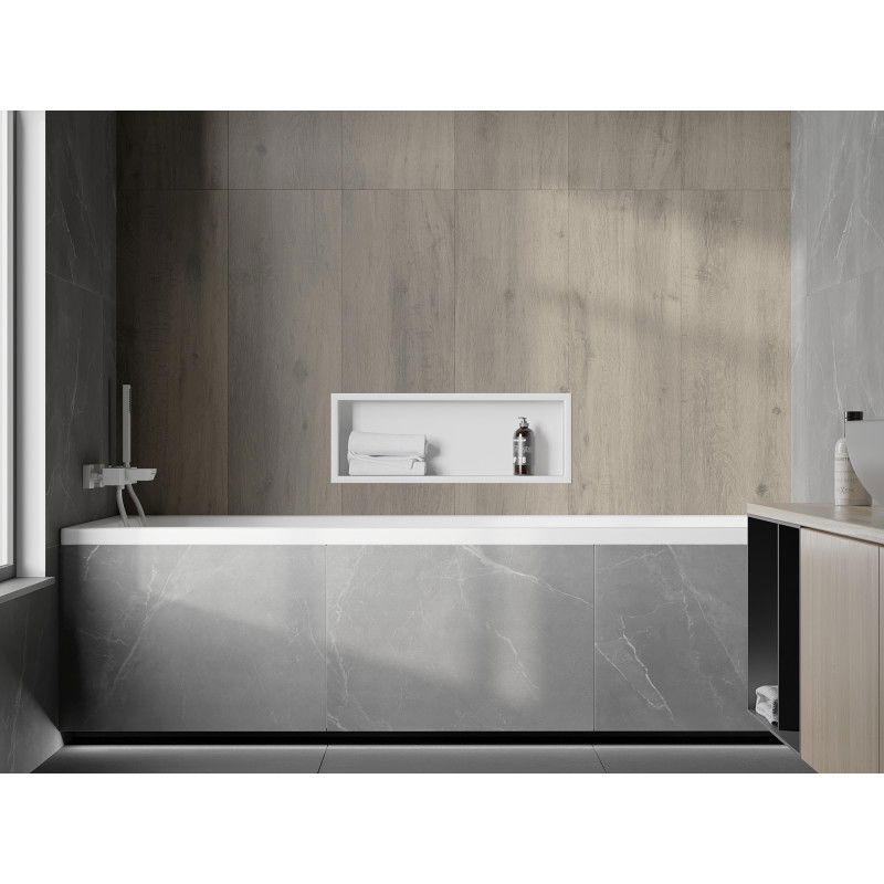 Mexen X-Wall-R recessed shelf with flange 60 x 20 cm, white - 1920602010