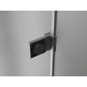 Mexen Lunar-B Left Hinged Shower Enclosure 85 x 80 cm, Transparent, Brushed Gun Gray - 832-085-080-66-00-L