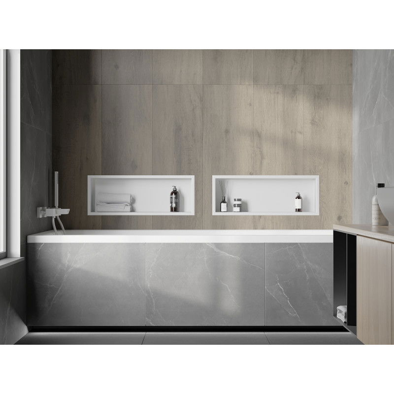 Mexen X-Wall-R recessed shelf with flange 60 x 20 cm, white - 1920602010